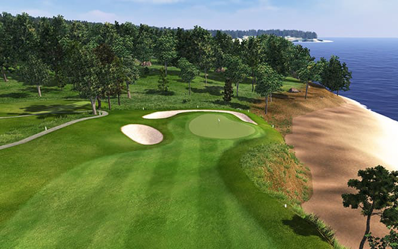 実際のコースでプレイしているような臨場感